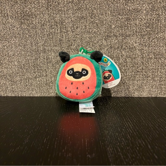 Squishmallows Other - Prince Pug Squishmallow Watermelon Clip